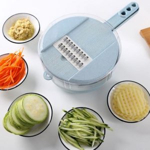 8-in-1 Mandoline Slicer – Vegetable Cutter, Grater & Peeler