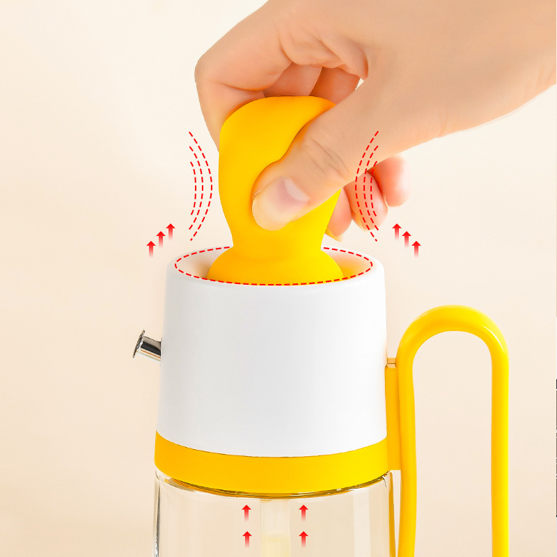 2-in-1 Oil Dispenser with Silicone Brush – Glass Cooking Bottle - Image 3