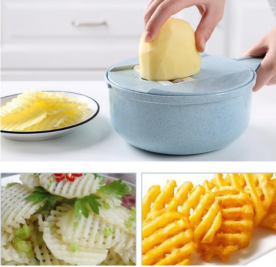 8-in-1 Mandoline Slicer – Vegetable Cutter, Grater & Peeler - Image 2