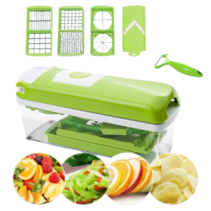 12-piece vegetable chopper manual slicer grater multi-purpose kitchen tool
