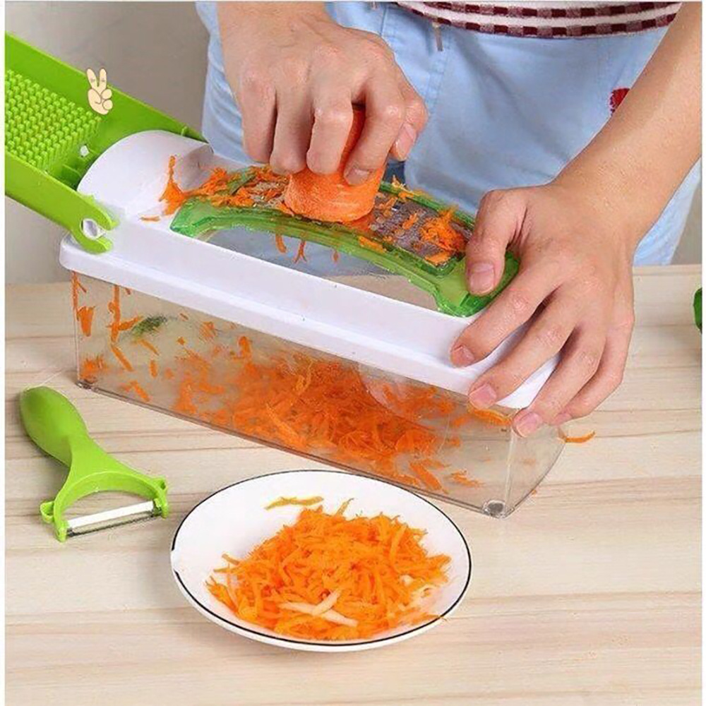 12-Piece Vegetable Chopper – Slicer, Grater & Kitchen Tools - Image 4