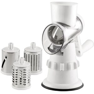 3 in 1 vegetable slicer manual cutter shredder grater kitchen gadget