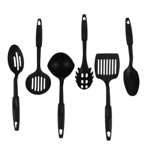 6 Piece Heat-Resistant Silicone Utensil Set – Nonstick Spatula & Spoon Tools
